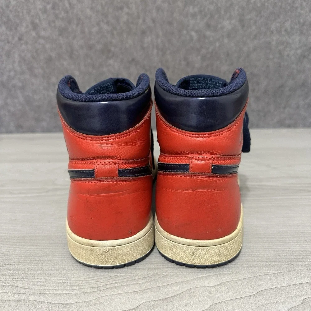Nike Air Jordan 1 Retro High‎ OG David Letterman 555088-606 Men's Sz 8 Red